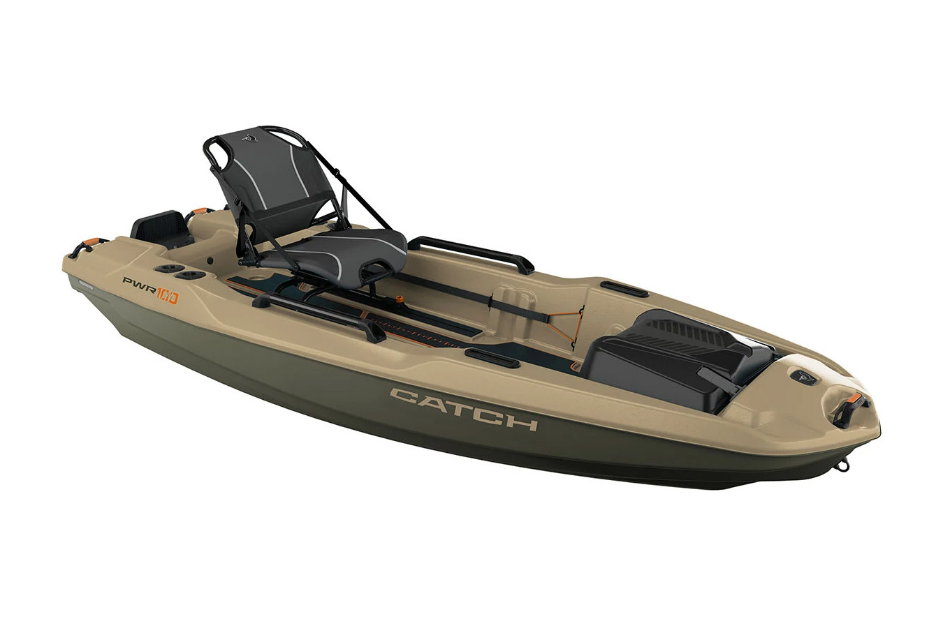 Pelican Boats Catch PWR100 Fishing Kayak (Khaki)