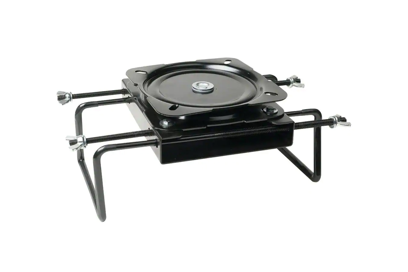 Swiveleze 7 1/2 - 18 Inch Black Powder Coated Clamp-On Adjustable Seat Swivel