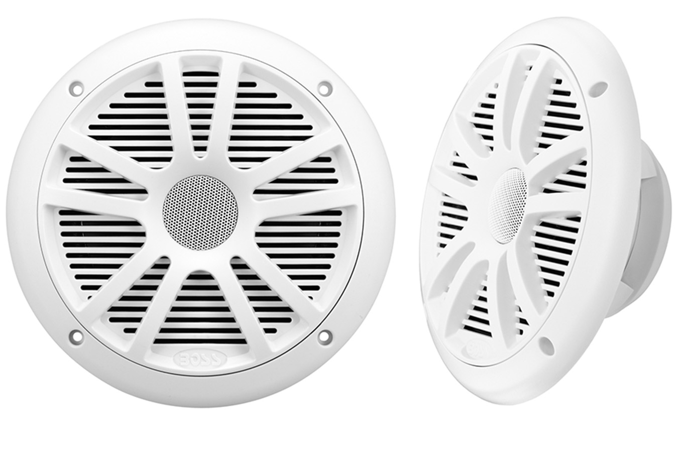 Boss Audio Systems 6 1/2 Inch Dual Cone Marine Speakers - White