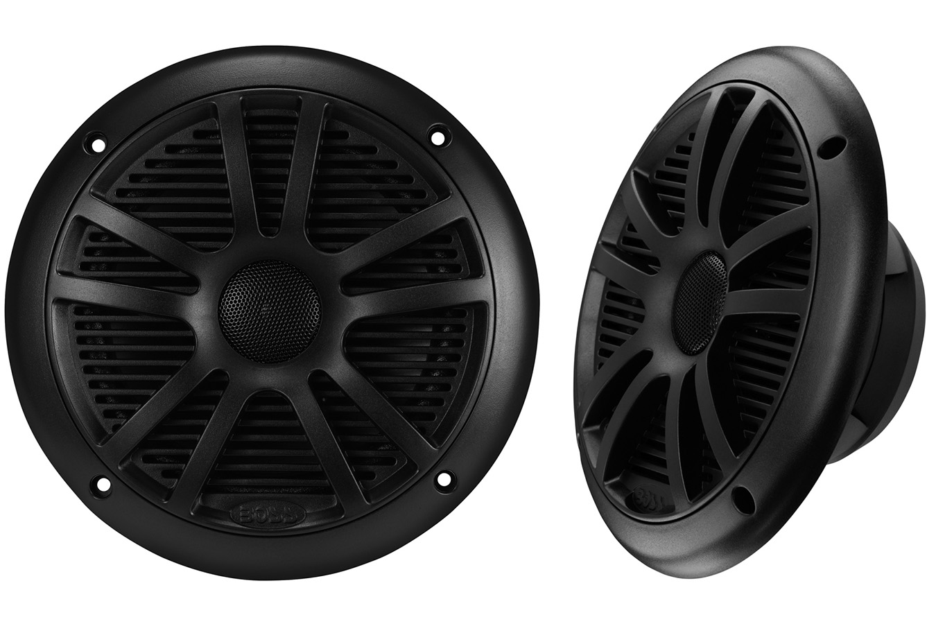 Boss Audio Systems 6 1/2 Inch Duale Cone Marine Speakers - Black 
