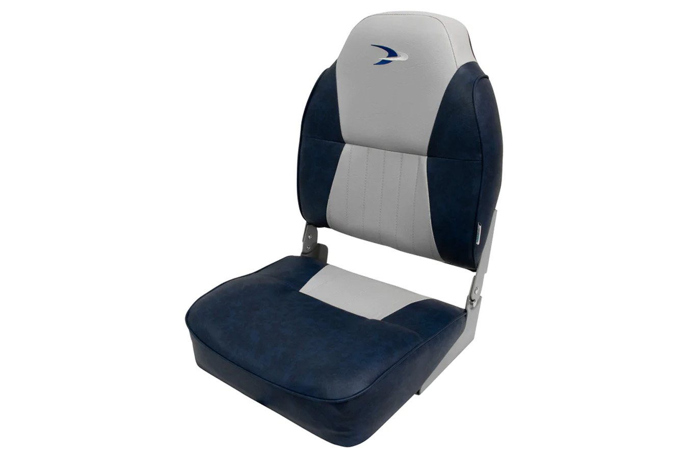 Wise Lund Style High Back Fishing Seat - Grey/Navy