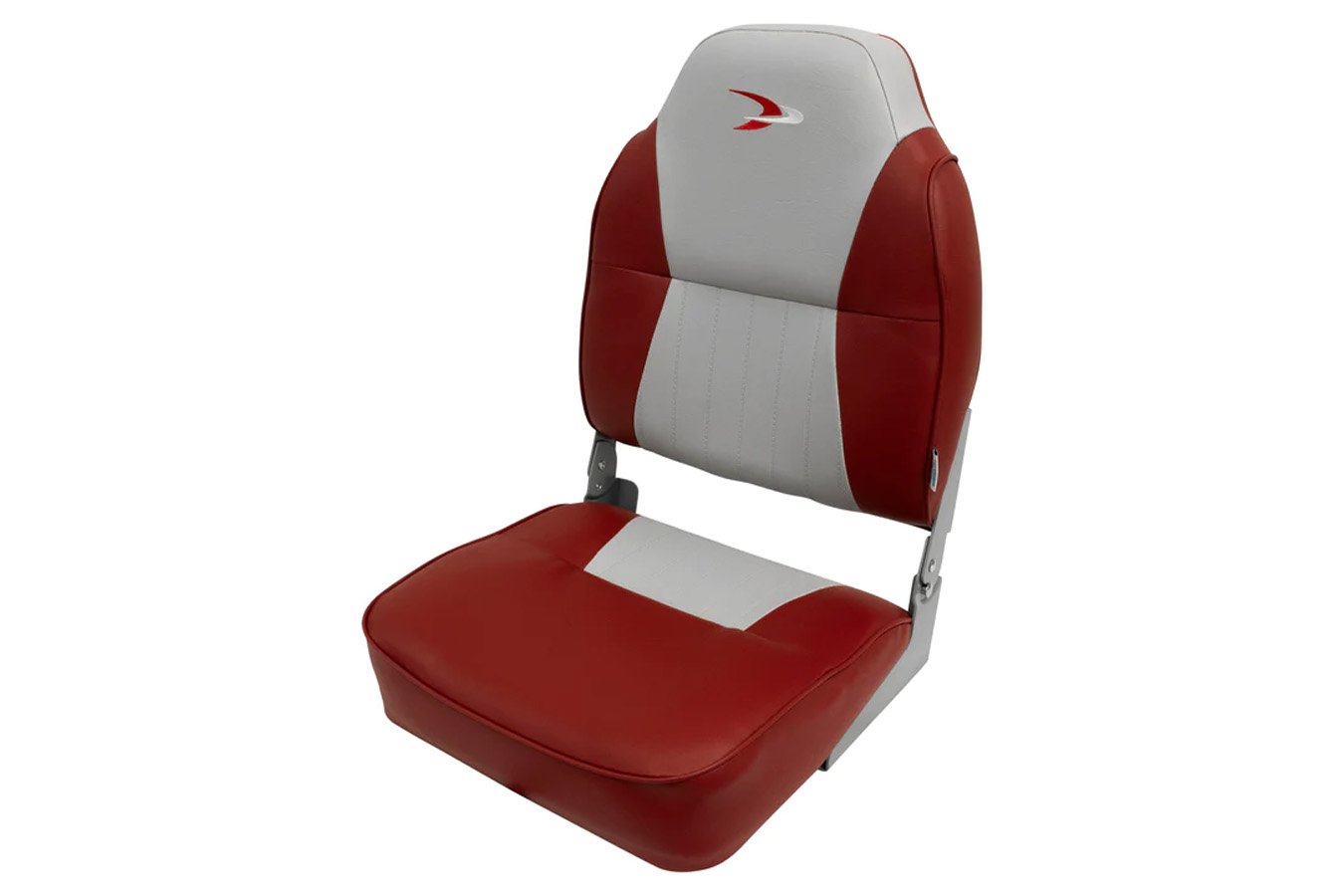 Wise Lund Style High Back Fishing Seat - Grey/Red