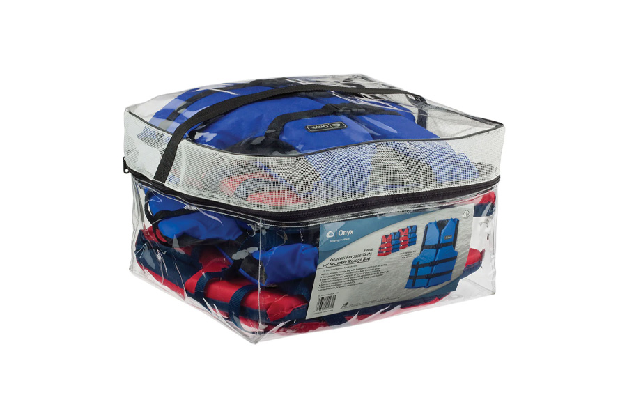 Absolute Outdoor Inc Adult General Purpose Life Jacket, 4 Pack