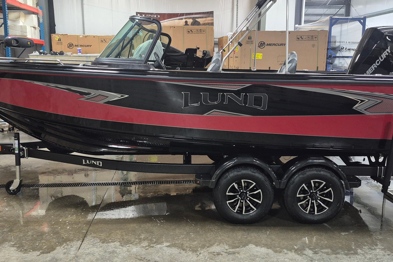 Lund 2025 1875 Tyee with Mercury 200 XL Motor and Shorelander Trailer