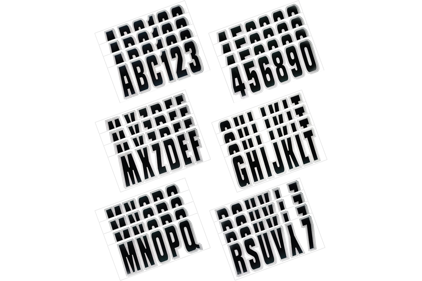 Hardline Boat Lettering Black/Silver 3