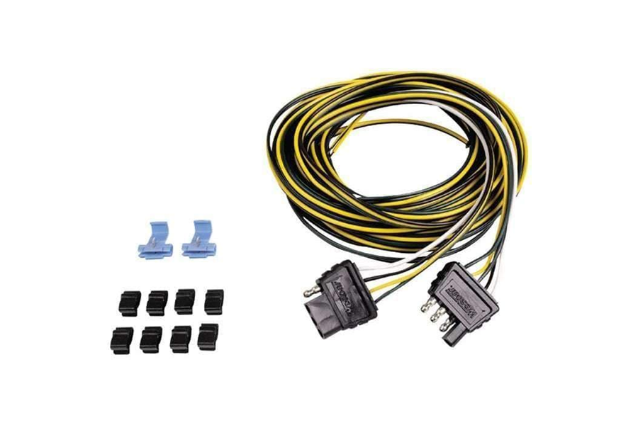 Wesbar Trailer 4-Flat Wishbone Split Wiring Harness Kit 25ft