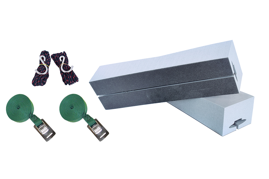 Malone Standard Kayak Foam Block Kit with Tie Downs and Universal Fit 14 Inches Long