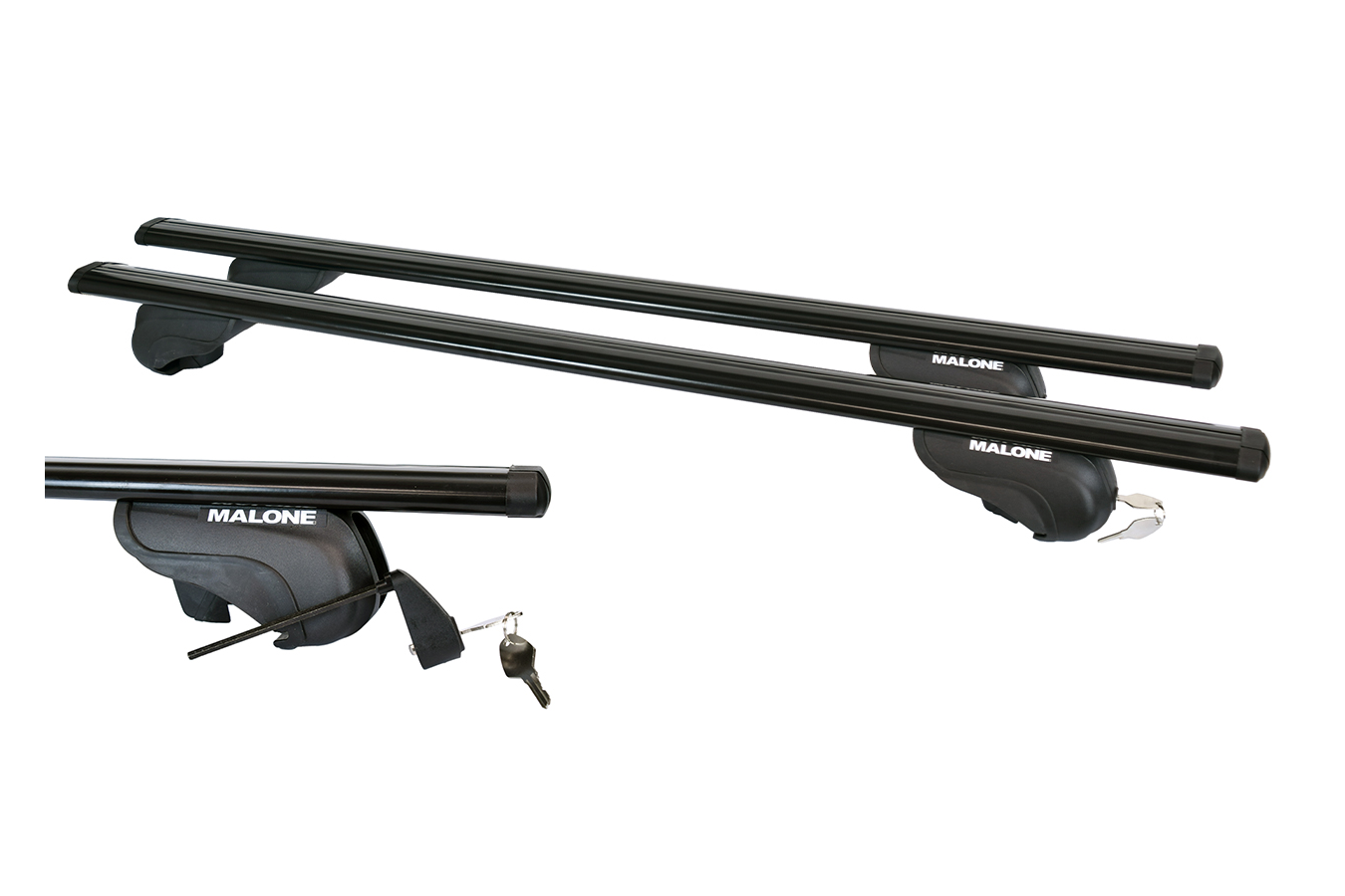 Malone AirFlow2 Roof Rack - Aero Crossbars - Aluminum - 50