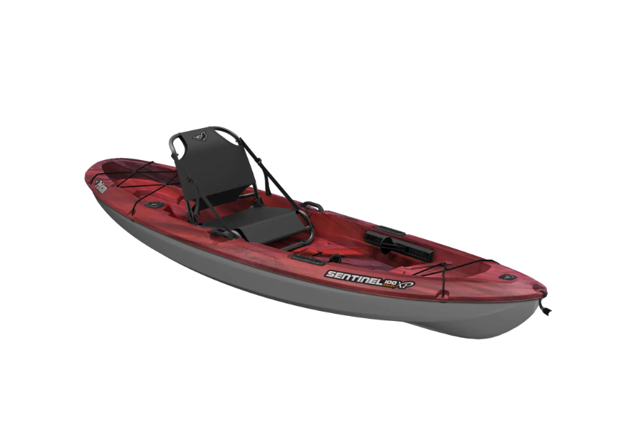 Pelican Boats Sentinel 100XP Angler Fishing Kayak - Garnet