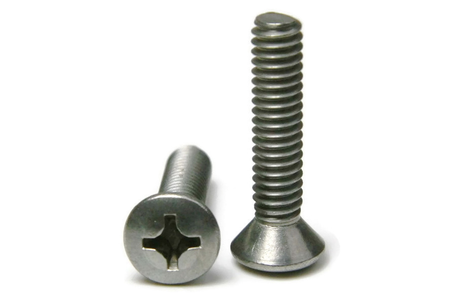 Seachoice Phillips Machine Oval Head Screws 1/4-20x2in
