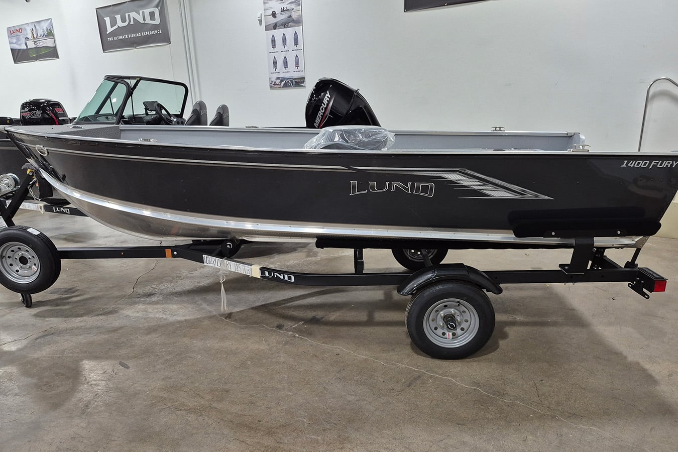 Lund 2026 1400 Fury Tiller with Mercury 9.9 ELHPT CT