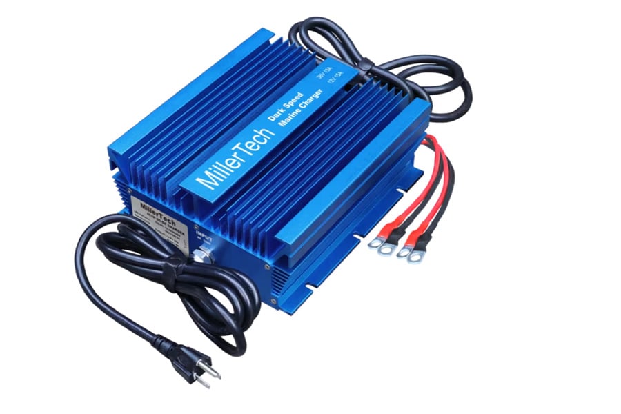 Millertech 12V-36V Dark Speed On The Run Dual Marine Charger
