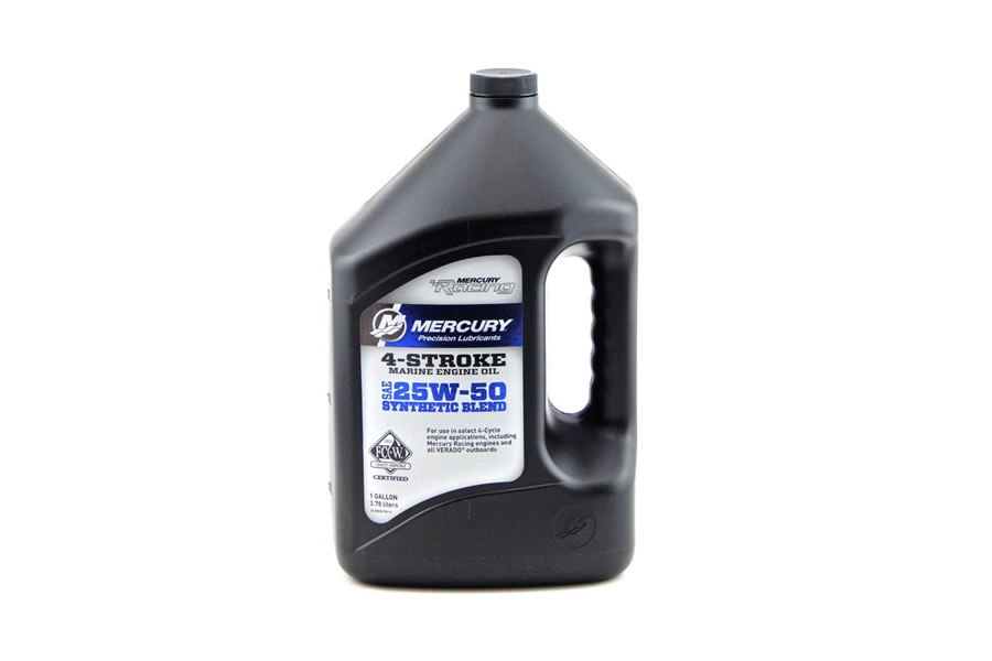 Mercury 25W 50 Synthetic 4 Stroke Racing Oil 1 Gallon