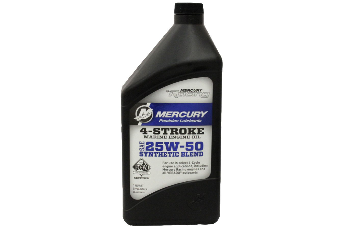 Mercury 25W50 Synthetic Blend 4 Stroke Racing 1 Quart