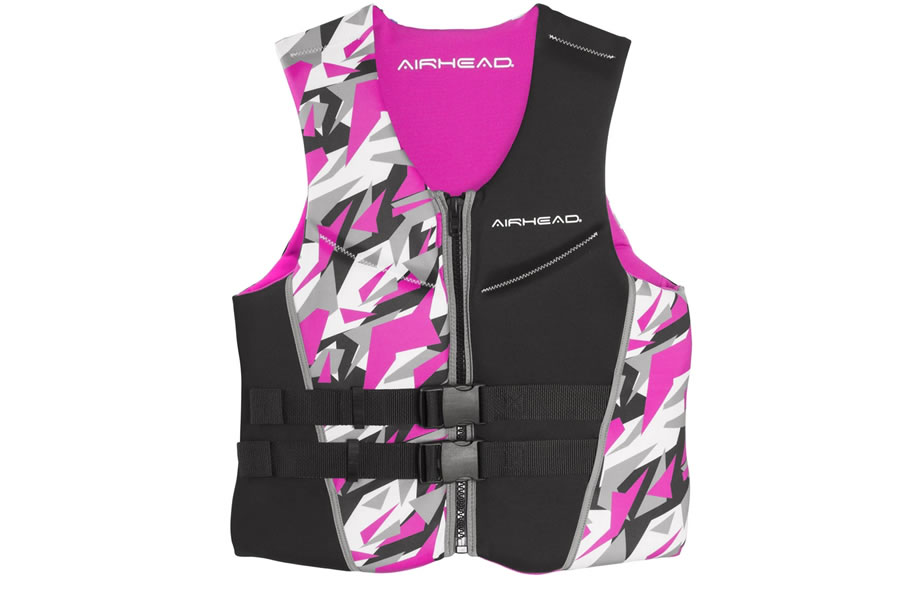 Airhead Camo Cool Neolite Kwik-Dry Womens Pink Life Vest - Medium