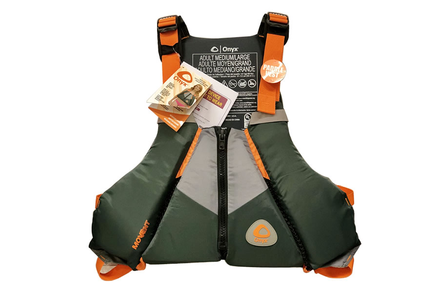 Onyx MoveVent Curve Paddle Vest - Olive/Orange